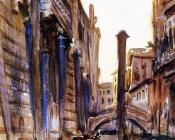 Side Canal in Venice - 约翰·辛格·萨金特